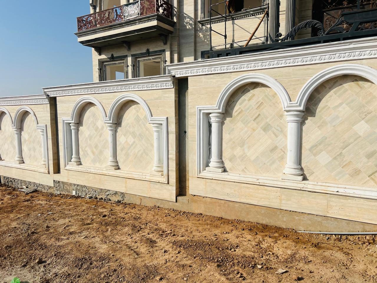 Boundary Wall with Arched Panels