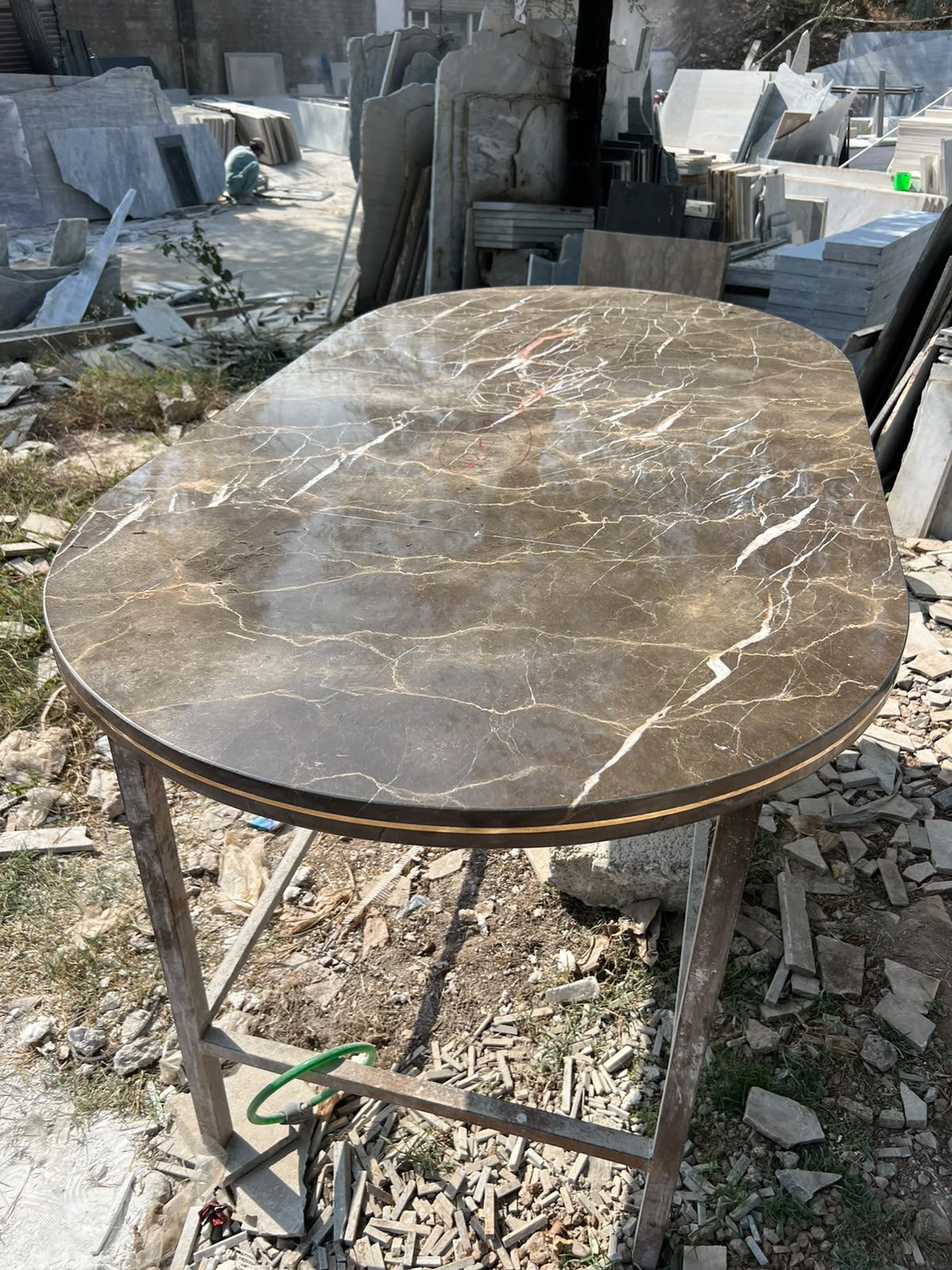 Oval Marble Table Top